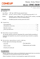 Comeup DHC-3000 Manual