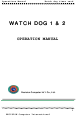 Decision Computer International Watch dog 1 Operation Manual
