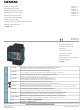 Siemens 3KD Series Operating Instructions Manual