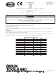 Sioux Tools 1 Series Assembly Instructions & Parts List
