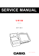 Casio V-R100 Service Manual