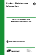 Ingersoll-Rand HA3-075 Product Maintenance Information