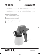 Meister FP80M Operating Instructions Manual