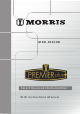 Morris Premier plus MDD-10251W Instruction Manual