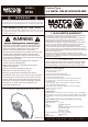 Matco Tools DT4A Instructions Manual