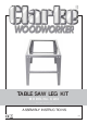 Clarke CLK4 Assembly Instructions Manual