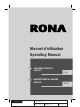 Rona 2001519 Operating Manual