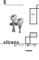 Siemens Sitrans LR250 Quick Start Manual