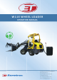 Eurotrac W11E Operation Manual