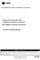 Trane TCONTCCMHCM04A Installation And Operation Manual