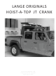 Lange Originals HOIST-A-TOP JT CRANK Manual