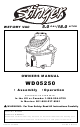 Stinger WD05250 Owner's Manual
