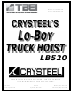 TBEI CRYSTEEL LB520 Manual