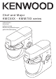 Kenwood CHEF KMC5 Series Instructions Manual