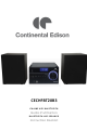 CONTINENTAL EDISON CECHFBT20B3 Instruction Booklet