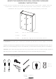 GFW MORITZ TWO MIRROR DOOR WALL MOUNTED CUPBOARD Assembly Instructions Manual