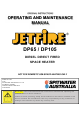 Spitwater JETFIRE DP65 Operating And Maintenance Manual