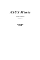 Asus Mimic CX-200 User Manual