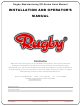 Rugby SR-Series Installation And Operation Manual