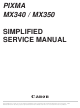 Canon PIXMA MX340 Simplified Service Manual