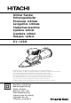 Hitachi Koki SV 12SH Handling Instructions Manual