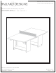 Ballard Designs Del Ray Ping Pong Table JM083 Manual