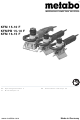 Metabo KFM 15-10 F Operating Instructions Manual