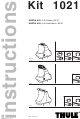 Thule 1021 Instructions Manual