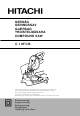 Hitachi C 10FCB Handling Instructions Manual