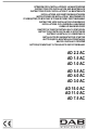 DAB AD 2.2 AC Instruction For Installation And Maintenance