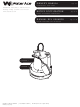 Water Ace R25SP-01 Owner's Manual