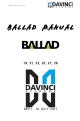DAVINCI GLIDERS BALLAD 19 Manual