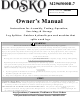 DOSKO M2965000B.7 Owner's Manual