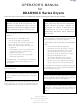 Dexter Laundry DDAD50KC Series Operator's Manual