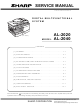 Sharp AL2020 Service Manual