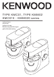 Kenwood KMC01 series Instructions Manual