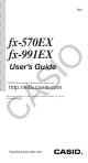 Casio fx-570EX User Manual