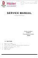 Haier DTA2181 Service Manual