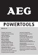AEG BS12 C Original Instructions Manual