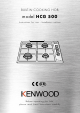 Kenwood HCG 500 Instructions For Use Manual