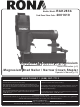 Rona RAK283b Operator's Manual