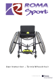 Roma Sport Tennis Wheelchair User Instruction