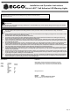 Ecco Stick-A-LED Installation And Operation Instructions