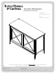 Better Homes and Gardens ADAIR CREDENZA BH47-021-199-11 Assembly Instructions Manual