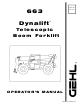 Gehl Dynalift 663 Operator's Manual