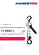 POWERTEX PALH-S1 User Manual