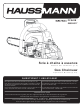 Haussmann PCS42B Operator's Manual