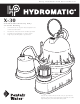 Hydromatic X-30 Installation And Service Manual