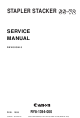 Canon STAPLER STACKER SS-72 Service Manual