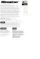 Zwave Minoston MS10ZS Manual